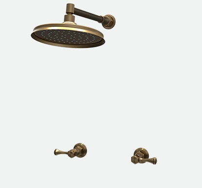 Griferia De Ducha Antique Lever XXL Bronce Viejo Andez 0615.41.05
