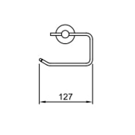 Accesorio de baño Portarrollo Peirano L-3000 3040