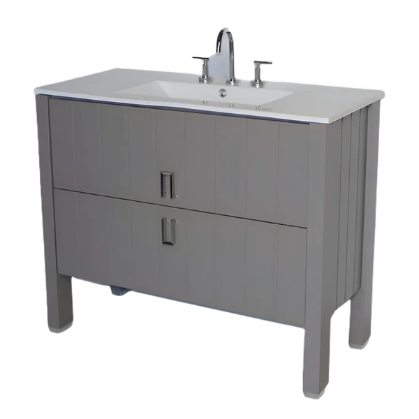 Vanitory Campi deck 100 gris con mesada 3AG