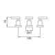 Griferia de bidet Peirano Sena cr 70-163