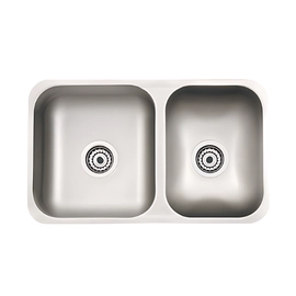 Bacha de cocina Mi Pileta Bajo mesada doble 64x37x18 Ac 305