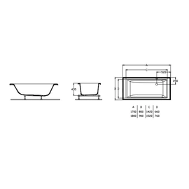 Bañera hidro vythos 180x190cm sist digital aire-agua 6 jets Roca