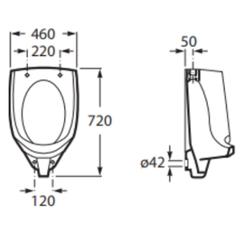 Urinario Roca Mural Bco