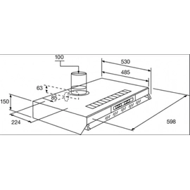 Purificador Spar Turbotronic 1 motor bco 60cm 3716-TU
