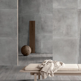 Porcelanato Cerro Negro 82x82 Stucatto gris nat rect cal 1º