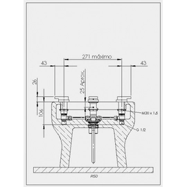 Griferia de bidet Hidromet Block Lever black 3407