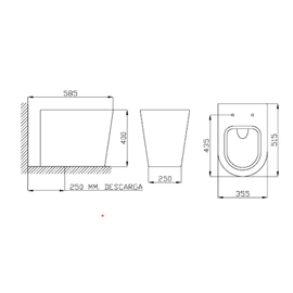Inodoro corto Deca Link P.23.17