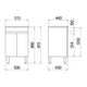 Mueble vanitory Ferrum 50 cm symi 2 puertas ARM-MB-004-WE