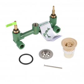 Griferia de lavatorio Hidromet Triumph Cruz pared Cr 8980