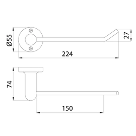 Toallero FV allegro corto 0163/15-CR