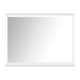 Espejo Reflejar Rectang.100x80 puntas rectas bordes bisel Led-Touch