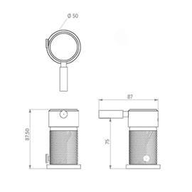 Grifería de bidet Andez cross monocomando 706.17.05