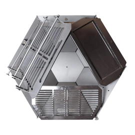 Parrilla fogon novecento leña Tromen