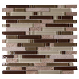 Arren Malla 30x30 Modelo Random 1108 Mix Marmol y Vidrio