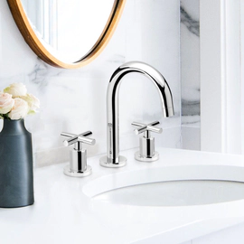 Griferia Baño Peirano Lavatorio Valencia Cromo