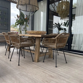 Porcelanato Vite 20x120 Nordika Greige nat cal1º
