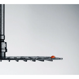 Ducha cuadrada de 400 mm. con brazo de techo