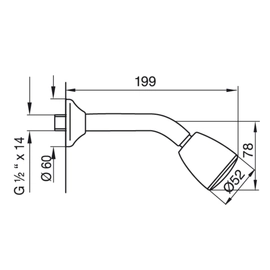 Ducha FV arizona articulada cromo 0120/B1-CR