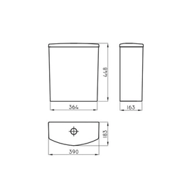 Deposito de apoyar Ferrum Varese desc.doble Blanco VSE-DP-001-BL
