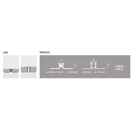 Junta de dilatación Atrim 2.5 mts euro beige 5767