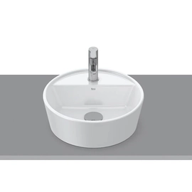 Bacha Roca optica sobre encimera 370 blanco A327B13000