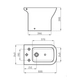 Bidet Ferrum temple 3 ag blanco TEM-BI-300-BL
