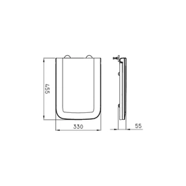 Accesorio Ferrum Trento Tapa Para Asiento bco TRE-TP-001-BL