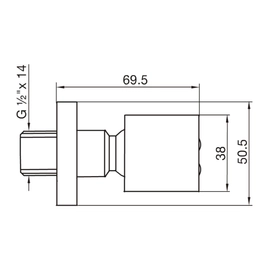 Jet FV con masajeador cromo 0138R.03-CR