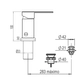 Griferia bidet monocomando Hidromet Intrepid cromo 9702CRCR
