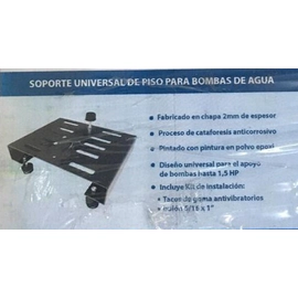 Kit Mensula Soporte Universal Piso Para Bombas de Agua