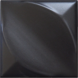 Revestimiento Piu 15x15 Hoja conformado negro mate nema15015