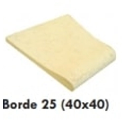 Piso Atermico Lanik 40x40 con borde 25 blanco 6409