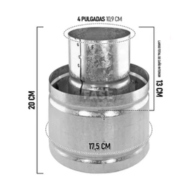 Accesorio Tromen Sombrerete Galvanizado 4" 05-000-144