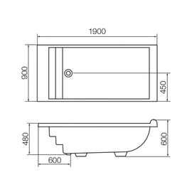 Hidromasaje Ferrum azteca digital mortor izquierdo 10 jets H-AZT-19-10-D-I