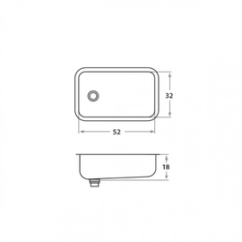 Bacha de cocina simple Mi Pileta Acero 303