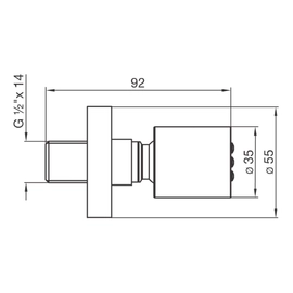 Jet FV con masajeador cromo 0138.01-CR
