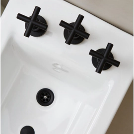 Griferia de bidet Peirano Velvet Negro mate70-190
