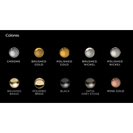 Ducha manual de pared Novum Edge Polished gold