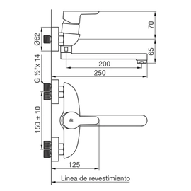 Grifería de cocina FV puelo monocomando pico movil 0406/B5-CR