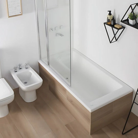 Casco de bañera Ferrum 150x75x40 niza acrilico blanca NIZ-BA-005-BL