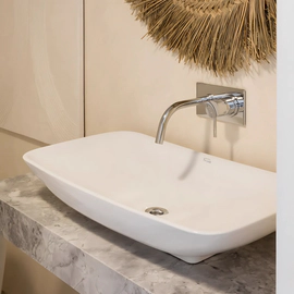 Bacha de baño Ferrum milos slim de apoyo MLS-BH-161-BL