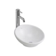 Bacha de baño Ferrum 38 cm tori redonda blanca TOR-BH-058-BL