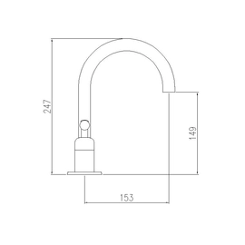 Griferia de lavatorio Robinet Bronx niquel mate