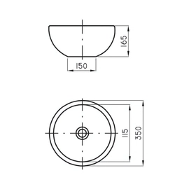 Bacha de lavatorio Ferrum persis terra PRS-BH-022-TI