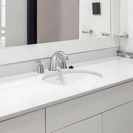 Bacha de lavatorio Ferrum armonica esquel bajo mesada blanca