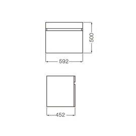 Mueble Ferrum Cadria de colgar 60cm wenge CDR-MB-008-WE