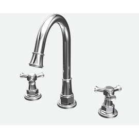 Griferia De Lavatorio 3 Ag Antique Cruz Cromo Andez 500.40