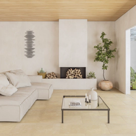 Porcelanato Ilva 45x90 le pietre del casale ocra natural 1º
