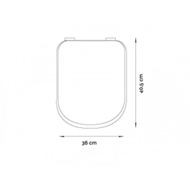 Accesorio Baño Tapa Asiento Bari/Adriatica Urea Blanco