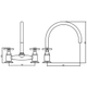 Griferia de cocina Hidromet Armony cruz cromo 00970CRCR